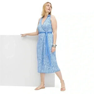 NWT DVF FOR‎ TARGET BLUE/WHITE DRESS XS